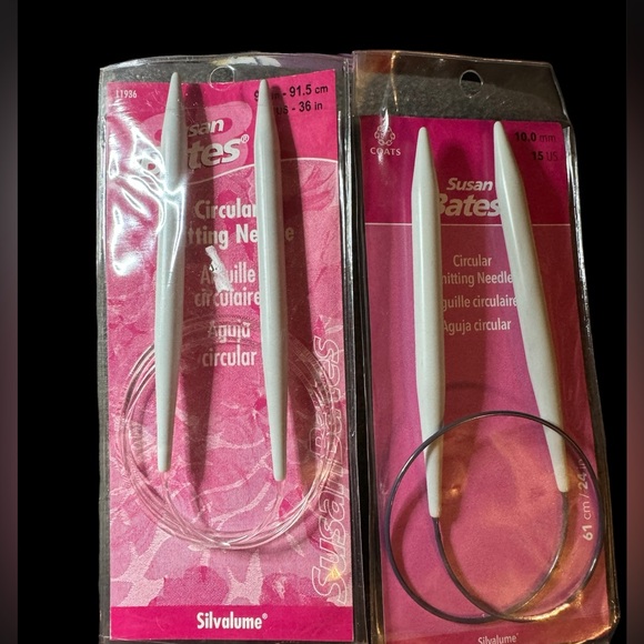 Two pairs of Susan Bates circular knitting needles 9mm & 10mm - Picture 1 of 5